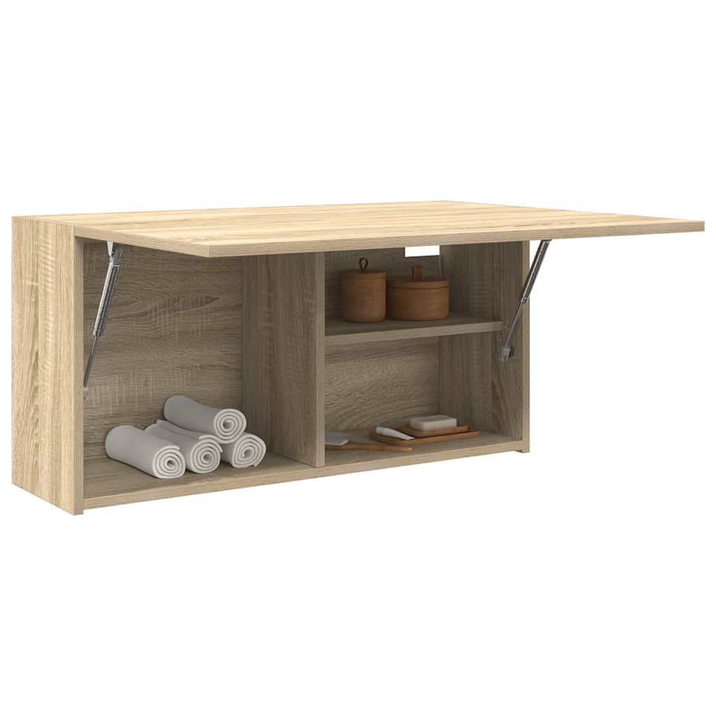 vidaXL Ντουλάπι τοίχου μπάνιου Sonoma Oak 80x25x40 cm