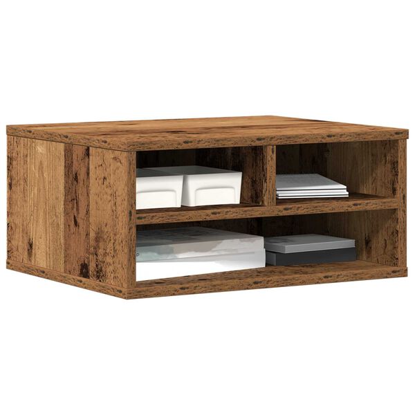 vidaXL Εκτυπωτής Σταντ Παλιό Ξύλο 49x40x22,5 εκ Κατασκευασμένο Ξύλο