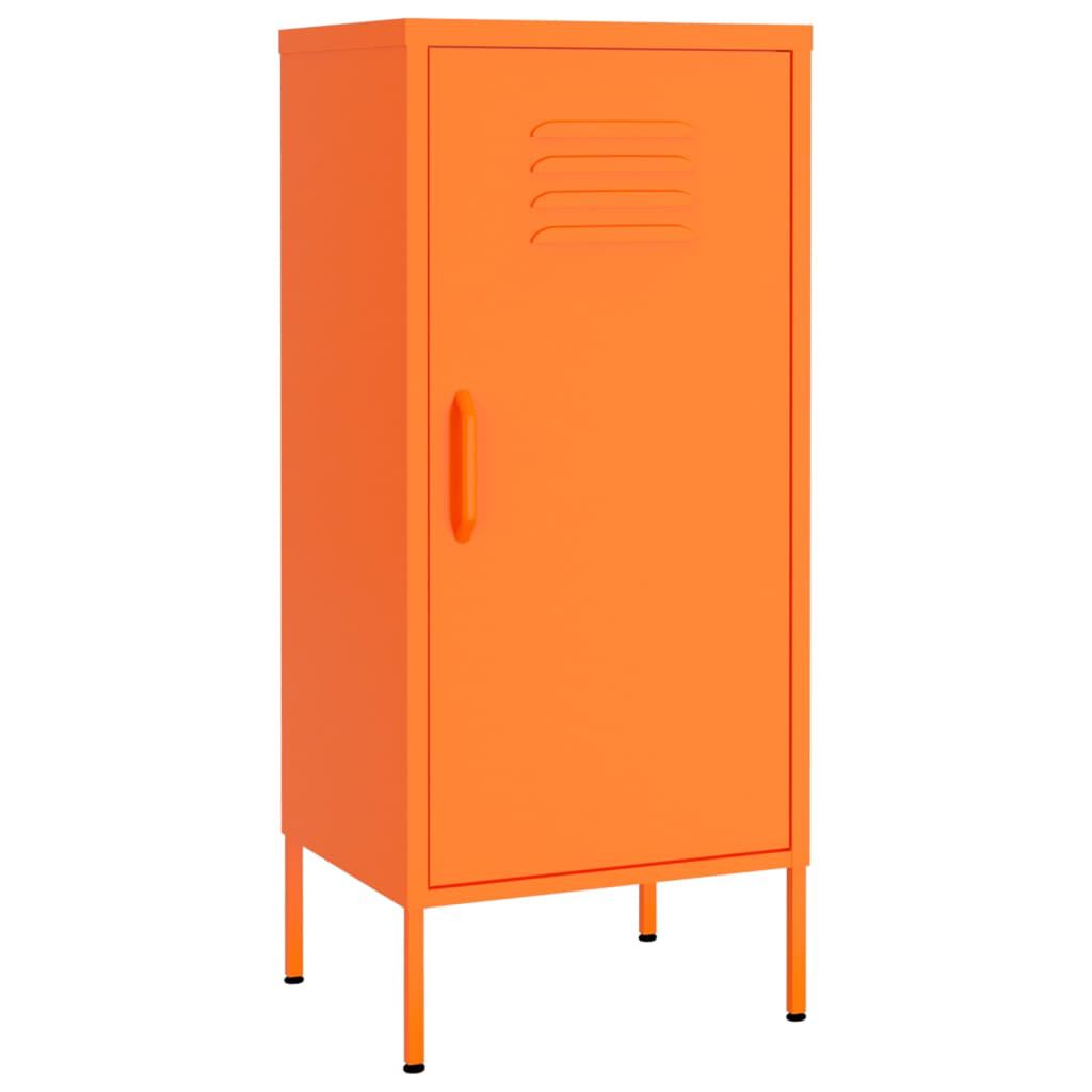 vidaXL Ντουλάπι Αποθήκευσης Πορτοκαλί 42,5x35x101,5 εκ. από Ατσάλι