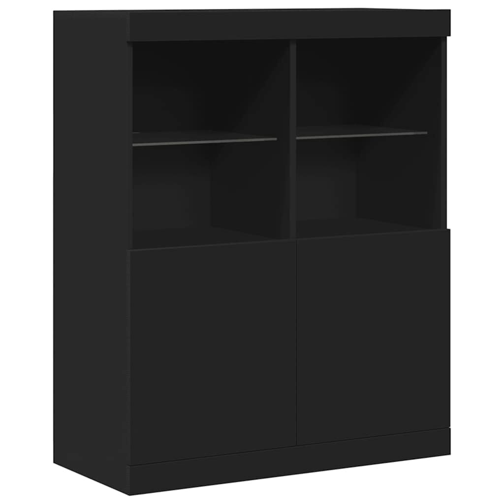 vidaXL Ντουλάπι Μαύρο 81x37x100 εκ. από Επεξεργασμένο Ξύλο