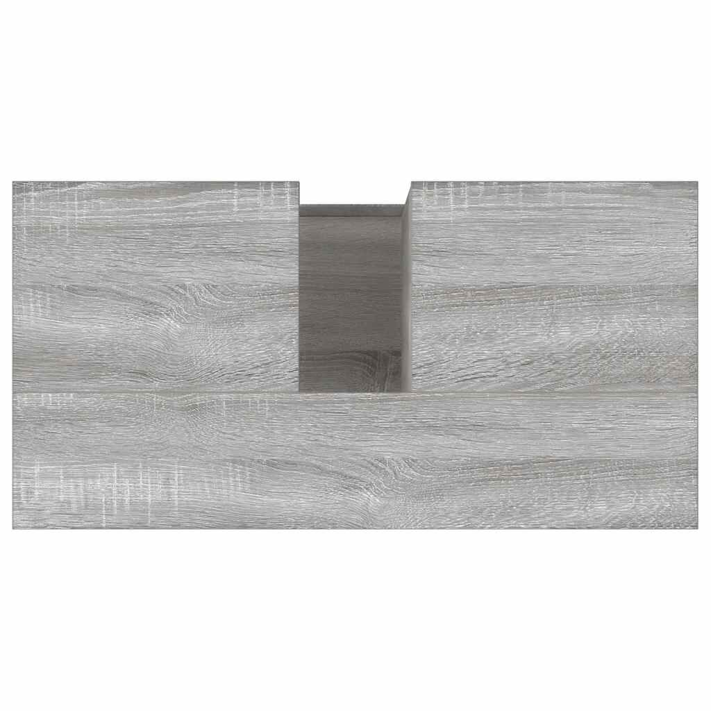 vidaXL Ντουλάπι Μπάνιου Γκρι Sonoma 65x33x60 εκ. Επεξεργασμένο Ξύλο