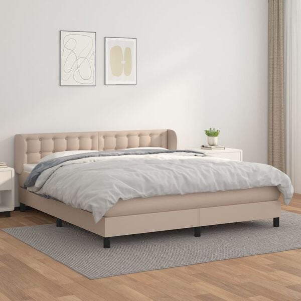 vidaXL &Kappa;&rho;&epsilon;&beta;ά&tau;&iota; Boxspring &mu;&epsilon; &Sigma;&tau;&rho;ώ&mu;&alpha; &Kappa;&alpha;&pi;&omicron;&upsilon;&tau;&sigma;ί&nu;&omicron; 180x200 &epsilon;&kappa;. &Sigma;&upsilon;&nu;&theta;. &Delta;έ&rho;&mu;&alpha;