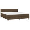 vidaXL &Kappa;&rho;&epsilon;&beta;ά&tau;&iota; Boxspring &mu;&epsilon; &Sigma;&tau;&rho;ώ&mu;&alpha; & LED &Sigma;&kappa;.&Kappa;&alpha;&phi;έ 180x200&epsilon;&kappa;. &Upsilon;&phi;&alpha;&sigma;&mu;ά&tau;&iota;&nu;&omicron;