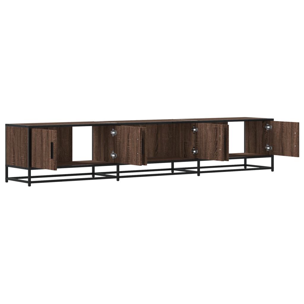 vidaXL Έπιπλο Τηλεόρασης Καφέ Δρυς 210x35x41 εκ. Επεξεργασμένο Ξύλο