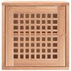 vidaXL Ντουλάπι Τοίχου 42 x 18 x 42 εκ. από Μασίφ Ξύλο Καρυδιάς