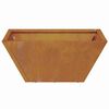 vidaXL Γλάστρα Κήπου 5 pcs Σκ rusty 35 x 35 x 15 εκ.