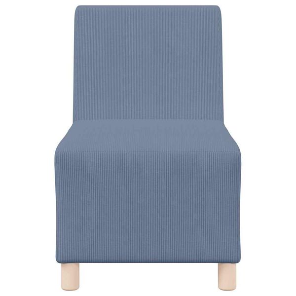 vidaXL Μοναδικός Καναπές χωρίς Χερούλια Μπλε 55 x 74 x 82 εκ.