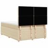 vidaXL &Kappa;&rho;&epsilon;&beta;ά&tau;&iota; Boxspring &mu;&epsilon; &Sigma;&tau;&rho;ώ&mu;&alpha; &Kappa;&rho;&epsilon;&mu; 140x200 &epsilon;&kappa;. &Upsilon;&phi;&alpha;&sigma;&mu;ά&tau;&iota;&nu;&omicron;