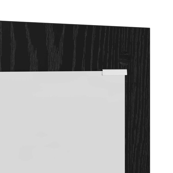 vidaXL Τοίχου Κρεμάστρα Μαύρη δρυς 96 x 1.5 x 90 εκ Επεξεργασμένο ξύλο