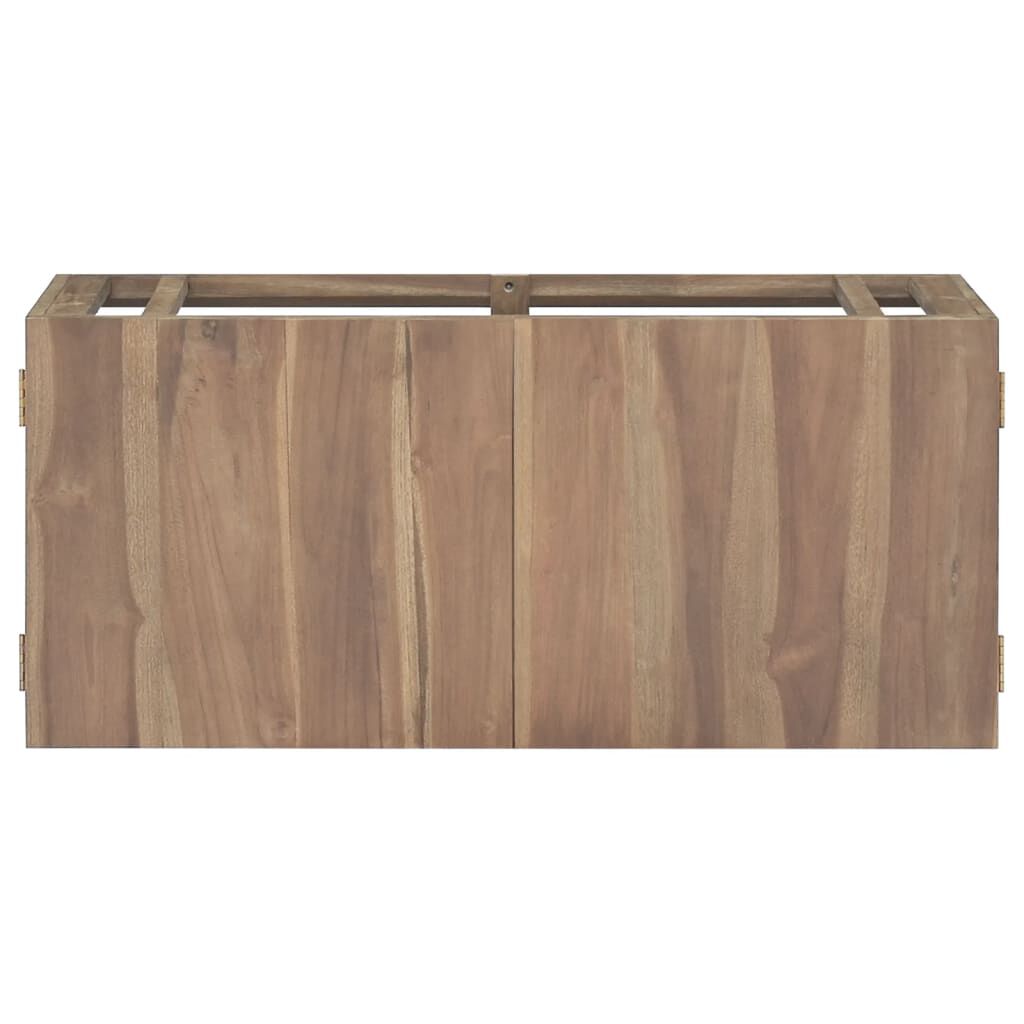 vidaXL Ντουλάπι Μπάνιου Επιτοίχιο 90 x 39 x 40 εκ. από Μασίφ Ξύλο Teak