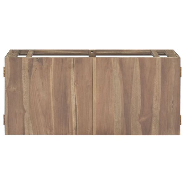 vidaXL Ντουλάπι Μπάνιου Επιτοίχιο 90 x 39 x 40 εκ. από Μασίφ Ξύλο Teak