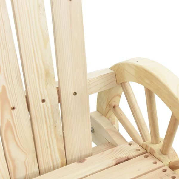 vidaXL Πολυθρόνες Κουνιστές Adirondack 2 τεμ. από Μασίφ Ξύλο Ελάτης