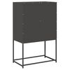 vidaXL Highboard Μαύρο 68x39x107 cm Ατσάλι