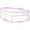 vidaXL Box Spring &kappa;&rho;&epsilon;&beta;ά&tau;&iota; &mu;&epsilon; &sigma;&tau;&rho;ώ&mu;&alpha; &sigma;&kappa;&omicron;ύ&rho;&omicron; &pi;&rho;ά&sigma;&iota;&nu;&omicron; 80x220&epsilon;&kappa;. &Beta;&epsilon;&lambda;&omicron;ύ&delta;&iota;&nu;&omicron;