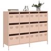 vidaXL Ντουλάπι Ροζ 135x39x103,5 εκ. από Χάλυβα Ψυχρής Έλασης