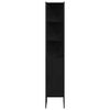 vidaXL Σετ Επίπλων Μπάνιου με ράφι 4 pcs Μαύρο 33 x 33 x 185.5 εκ