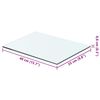vidaXL Ράφια Πάνελ 2 τεμ. Διάφανα 40 x 25 εκ. Γυάλινα