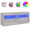 vidaXL Έ&pi;&iota;&pi;&lambda;&omicron; &Tau;&omicron;ί&chi;&omicron;&upsilon; &Tau;&eta;&lambda;&epsilon;ό&rho;&alpha;&sigma;&eta;&sigmaf; &mu;&epsilon; LED &Gamma;&kappa;&rho;&iota; Sonoma 100x30x40 &epsilon;&kappa;.