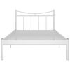 vidaXL Πλαίσιο Κρεβατιού Λευκό 100 x 200 εκ. Μέταλλο