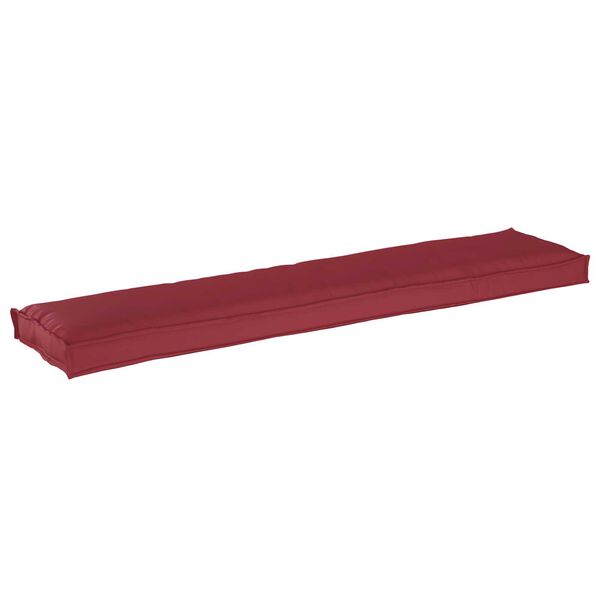 vidaXL Μαξιλάρι Παλέτας για Πάγκο Μπορντό 180x40x8 cm Ύφασμα Oxford