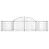 vidaXL Συρματοκιβώτια Τοξωτά 5 τεμ. 200x50x40/60 εκ. Γαλβαν. Ατσάλι