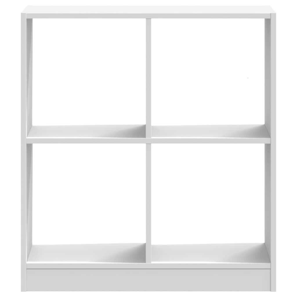 vidaXL Βιβλιοθήκη Λευκή 68,5x32x75 εκ. από Επεξεργασμένο Ξύλο