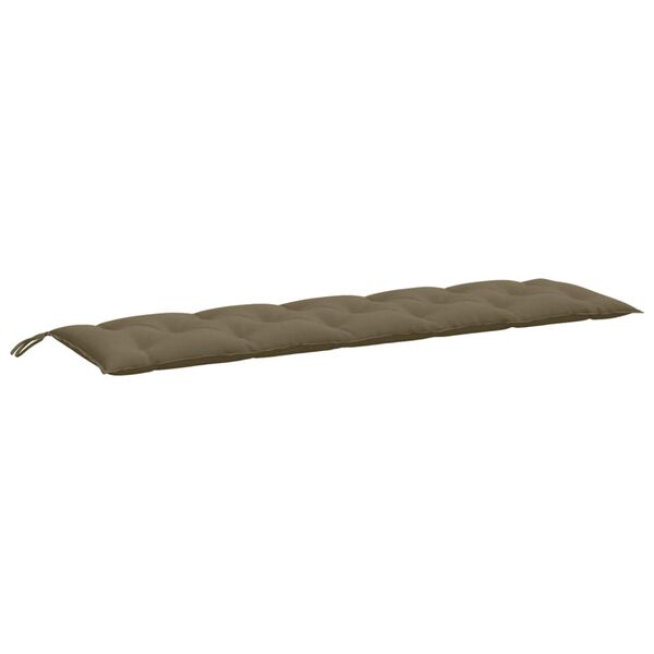 vidaXL Μαξιλάρι Πάγκου Κήπου Taupe Μελανζέ 180x50x7 εκ. Ύφασμα