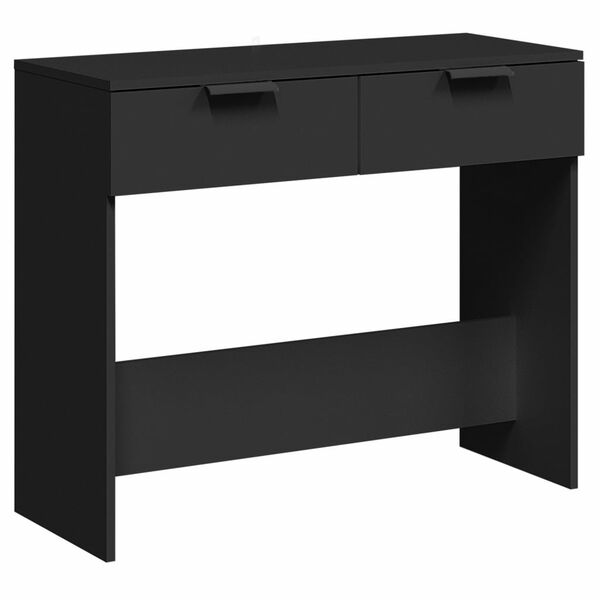 vidaXL Τραπέζι Κονσόλα Μαύρο 90 x 36 x 75 εκ. Επεξεργασμένο Ξύλο