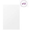 vidaXL Διακοσμητικά Πάνελ 12 pcs Λευκό 40 x 60 x 0.3 εκ.