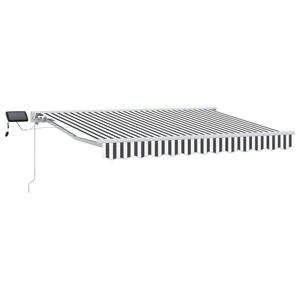vidaXL &Chi;&epsilon;&iota;&rho;&omicron;&kappa;ί&nu;&eta;&tau;&omicron; &pi;&lambda;&alpha;ί&sigma;&iota;&omicron; &tau;έ&nu;&tau;&alpha;&sigmaf; &mu;&epsilon; LED &Gamma;&kappa;&rho;&iota; &kappa;&alpha;&iota; &Lambda;&epsilon;&upsilon;&kappa;ό 2,5 x 2 m