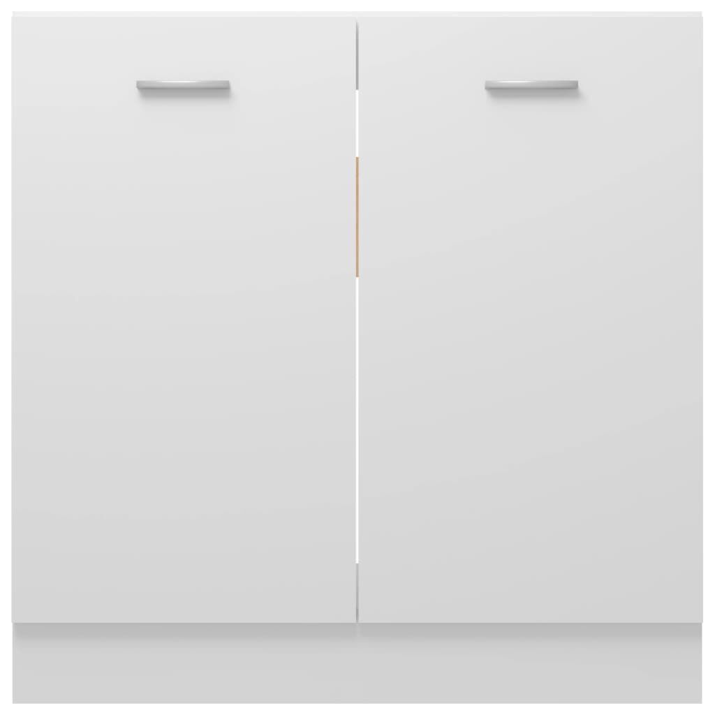 vidaXL Ντουλάπι Νεροχύτη Lyon Λευκό 80x46x81,5 εκ. Επεξ. Ξύλο