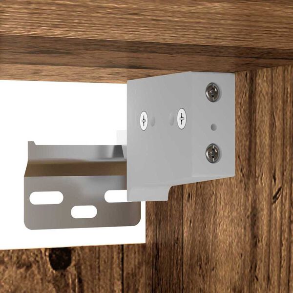 vidaXL Ντουλάπια Τοίχου 2 pcs Παλαιό ξύλο 69.5 x 34 x 90 εκ.