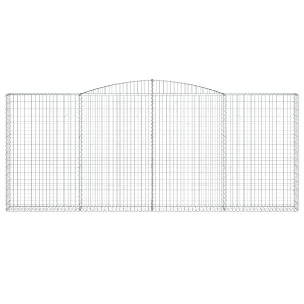 vidaXL Συρματοκιβώτια Τοξωτά 5 τεμ. 400x30x160/180 εκ. Γαλβαν. Ατσάλι