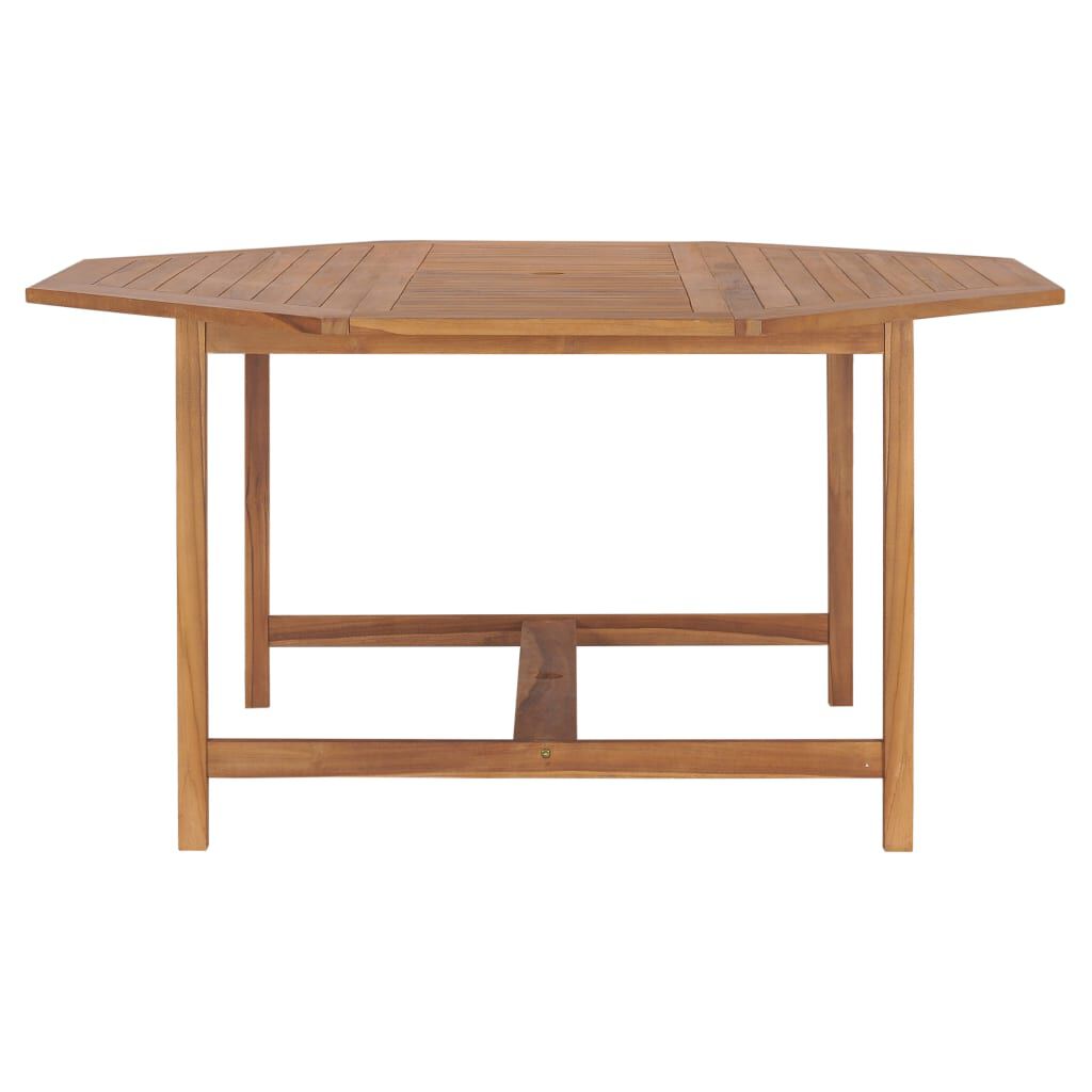 vidaXL Τραπέζι Κήπου 150 x 150 x 75 εκ. από Μασίφ Ξύλο Teak