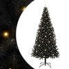 vidaXL Χριστουγεννιάτικο Δέντρο με 300 LED με βάση Μαύρο 240 cm PVC