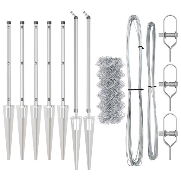 vidaXL &Sigma;&tau;ύ&lambda;&omicron;&sigmaf; &Pi;&epsilon;&rho;&iota;&phi;&rho;ά&xi;&epsilon;&omega;&nu; &Alpha;&sigma;&eta;&mu;ί 10 x 0,4 &mu; (60 x 60 &chi;&iota;&lambda;&iota;&omicron;&sigma;&tau;ά &pi;&lambda;έ&gamma;&mu;&alpha;)