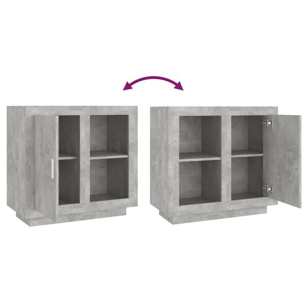 vidaXL Συρταριέρα Γκρι Σκυροδέματος 80 x 40 x 75 εκ.