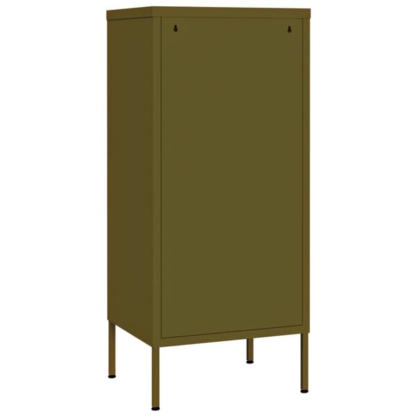 vidaXL Ντουλάπι Αποθήκευσης Πράσινο Λαδί 42,5x35x101,5 εκ. από Ατσάλι