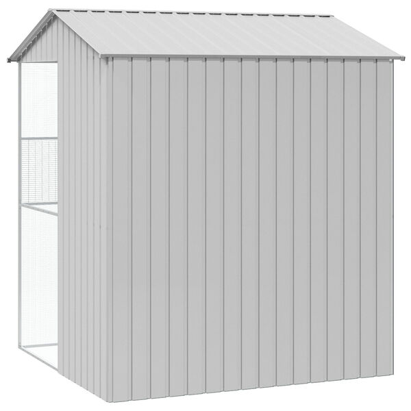 vidaXL Σαχνιστήρι Πτηνών Γκρι 215 x 210 x 247 εκ. Χάλυβας