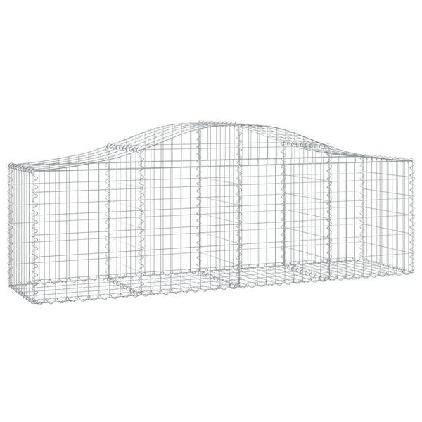 vidaXL Συρματοκιβώτια Τοξωτά 8 τεμ. 200x50x60/80 εκ. Γαλβαν. Ατσάλι