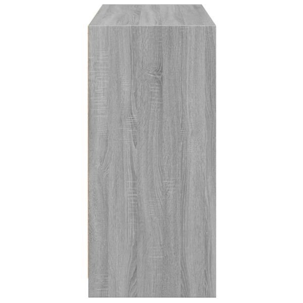 vidaXL Ντουλάπα Γκρι Sonoma 77x48x102 εκ. από Επεξεργασμένο Ξύλο