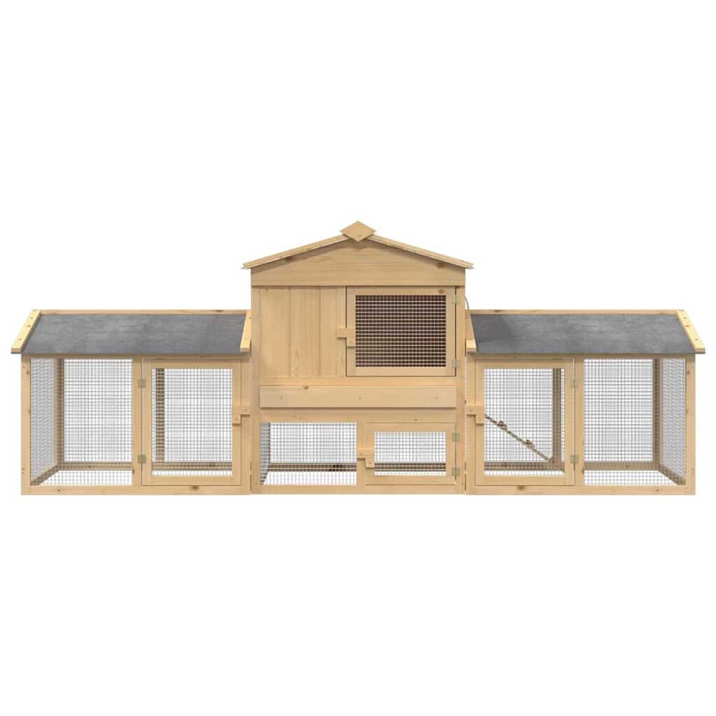 vidaXL Κοτέτσι Καφέ 225 x 60 x 89 εκ
