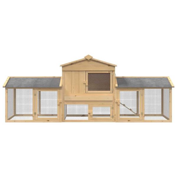 vidaXL Κοτέτσι Καφέ 225 x 60 x 89 εκ