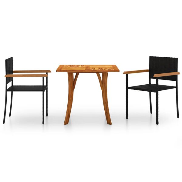 vidaXL &Sigma;&epsilon;&tau; &Tau;&rho;&alpha;&pi;&epsilon;&zeta;&alpha;&rho;ί&alpha;&sigmaf; &Kappa;ή&pi;&omicron;&upsilon; 3 &Tau;&epsilon;&mu;&alpha;&chi;ί&omega;&nu; &Mu;&alpha;ύ&rho;&omicron;