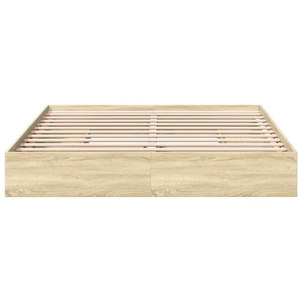 vidaXL Πλαίσιο Κρεβατιού με συρτάρια Sonoma Δρυς 180x200εκ. Επεξ. Ξύλο