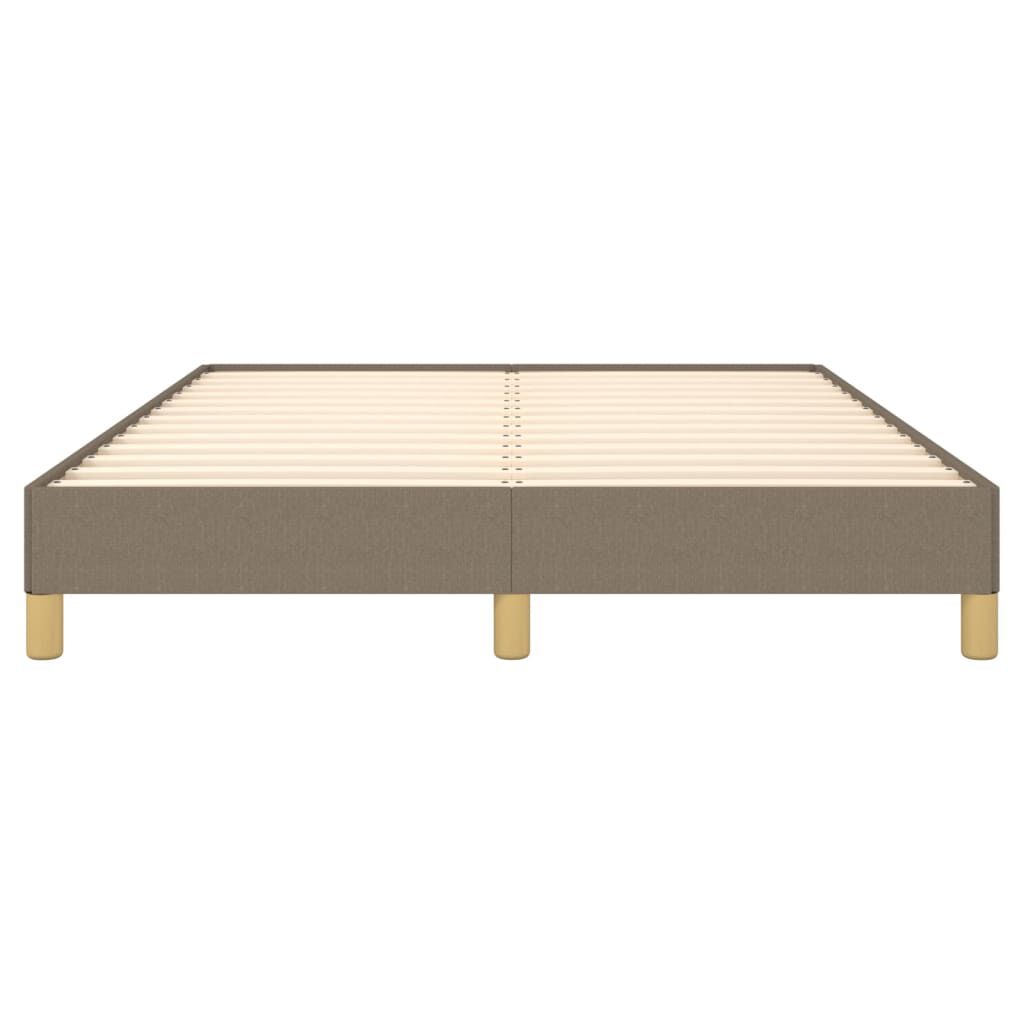 vidaXL Σκελετός Κρεβατιού Χωρίς Στρώμα Taupe 160x200 εκ. Υφασμάτινο
