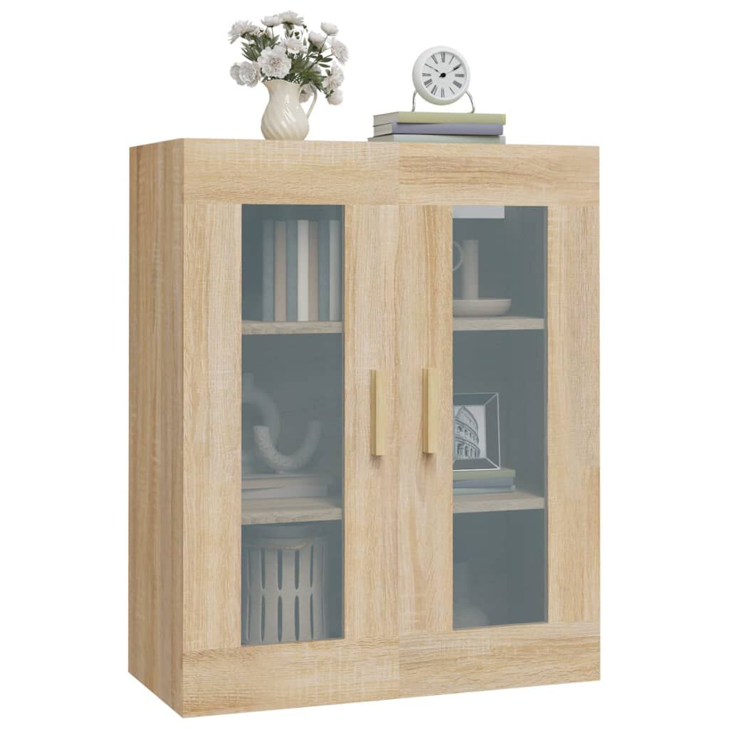 vidaXL Κρεμαστό Ντουλάπι Τοίχου Sonoma Δρυς 69,5x34x90 εκ Επεξ. Ξύλο