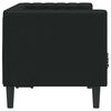 vidaXL Καναπές Chesterfield Μαύρο 174 x 74.5 x 70.5 εκ. Τεχνητό δέρμα
