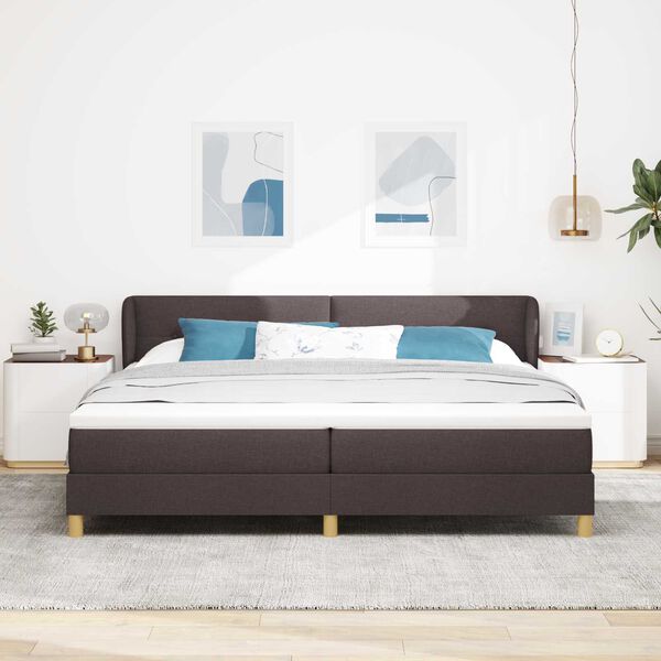 vidaXL Κρεβάτι με Ελατήρια και Στρώμα Κρεμ 90x200 εκ Υφασμα με στρώμα