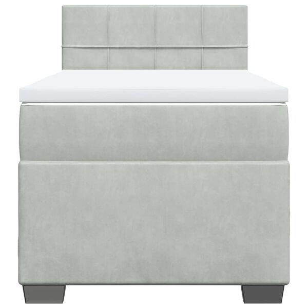 vidaXL &Kappa;&rho;&epsilon;&beta;ά&tau;&iota; Boxspring &mu;&epsilon; &Sigma;&tau;&rho;ώ&mu;&alpha; &Alpha;&nu;&omicron;&iota;&chi;&tau;ό &Gamma;&kappa;&rho;&iota; 90x200 &epsilon;&kappa;. &Beta;&epsilon;&lambda;&omicron;ύ&delta;&iota;&nu;&omicron;